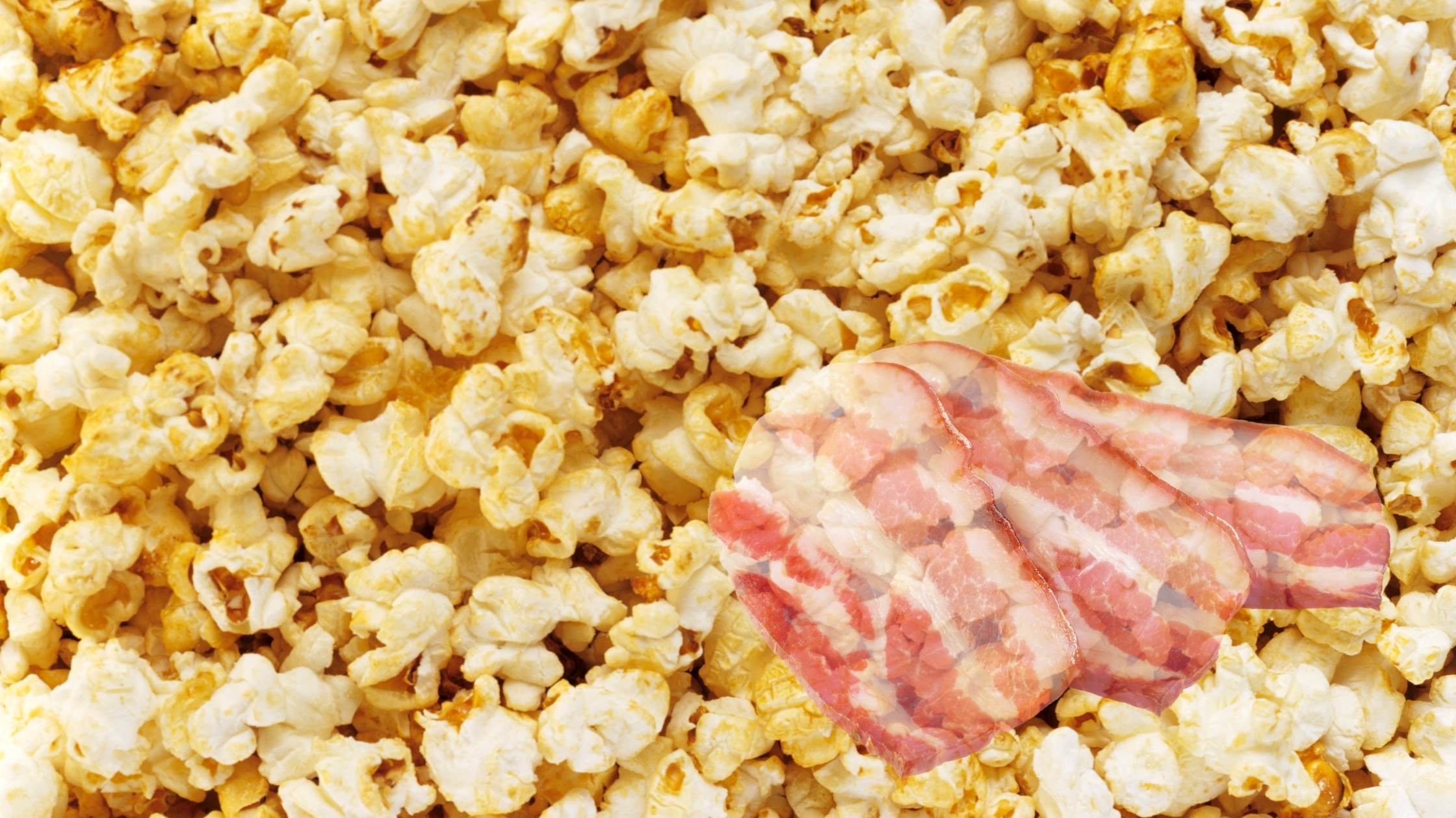 Popcorn mit Bacon Geschmack